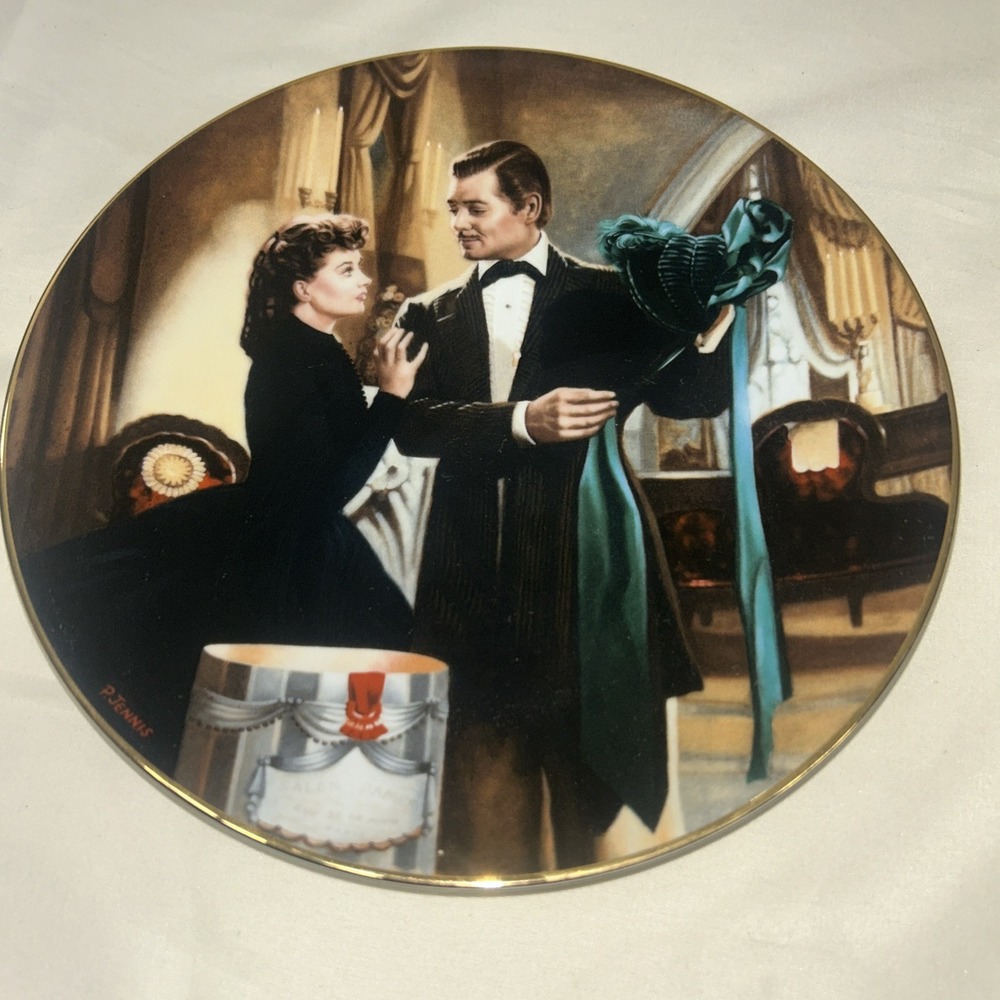 W.L. George The Paris Hat Gone with The Wind Collector Plate 1991 Critics Choice